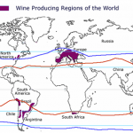 carte region viticoles monde